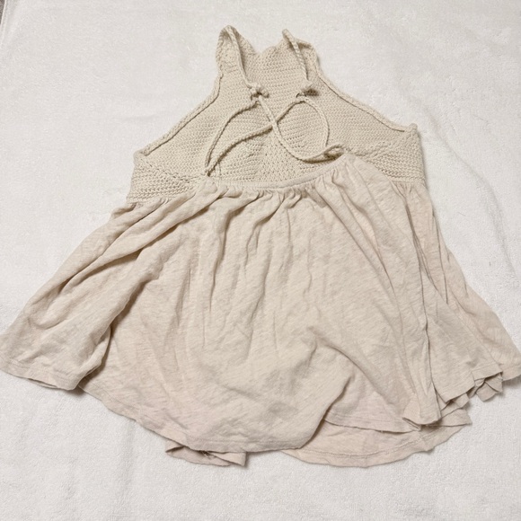 Free People Cream Textured Top - Picture 2 of 3